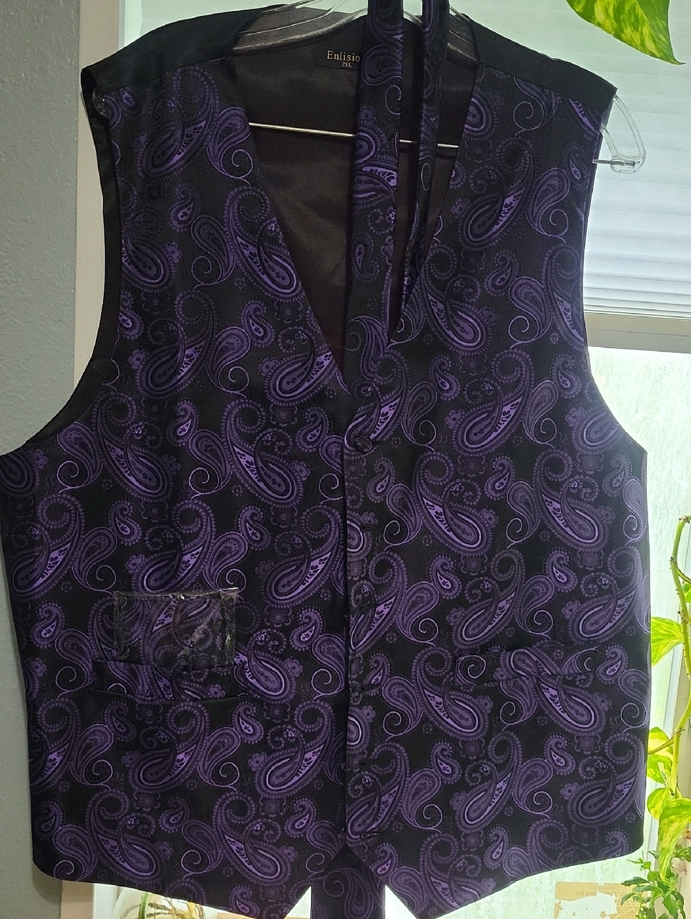 Snazzy Purple Paisley Vest